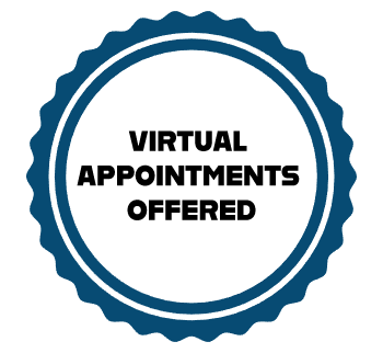 Virtual Appointments Offered Badge